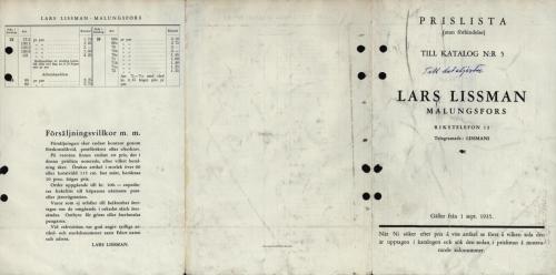 1935 Prislista Lissmans 01