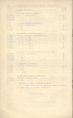 1936 LL prislista tillägg 11