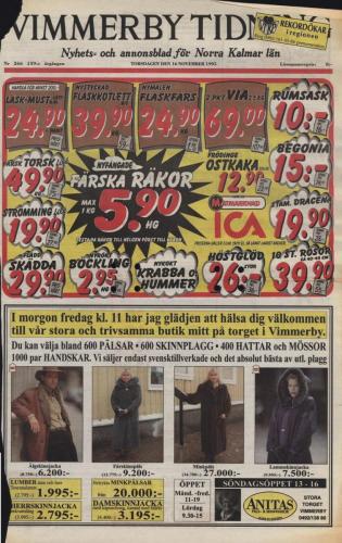 19951116 Vimmerby tidning