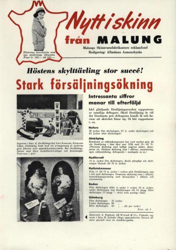 Tidningen Nytt i skinn 1958 blad 01